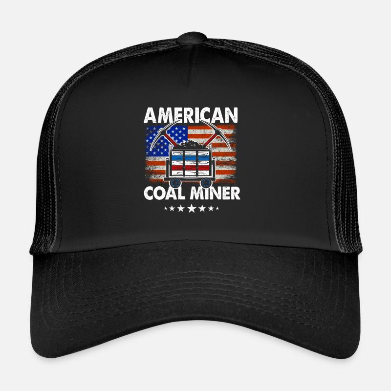 American Coal Miner Trucker Cap