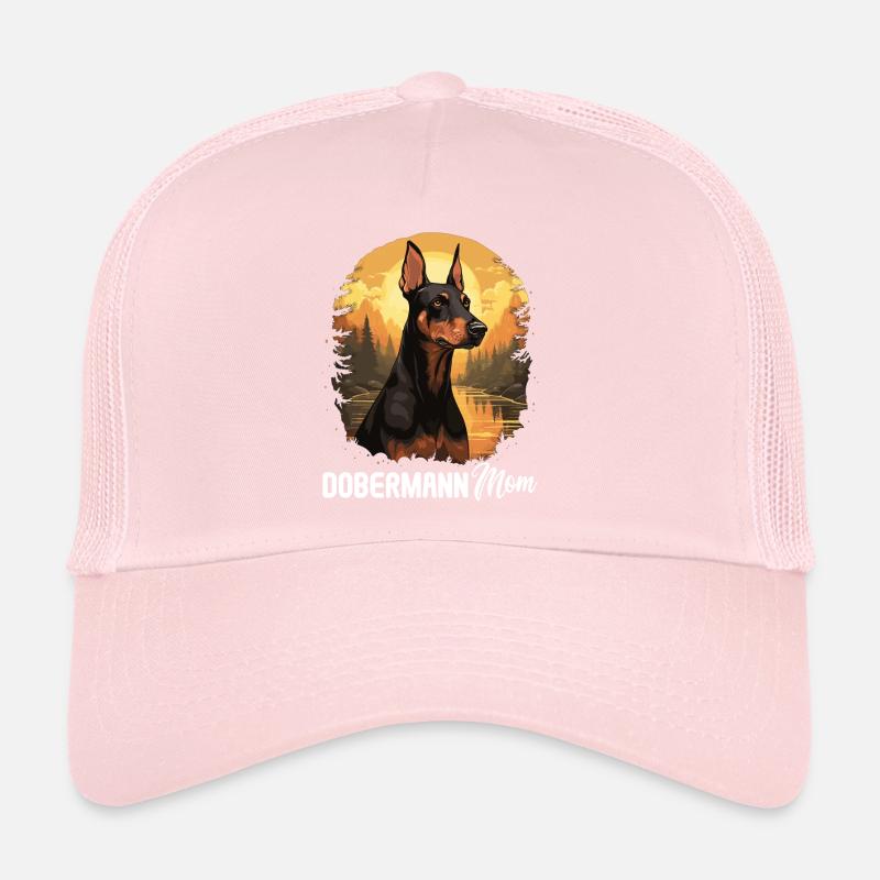 Chien Doberman Casquette trucker 