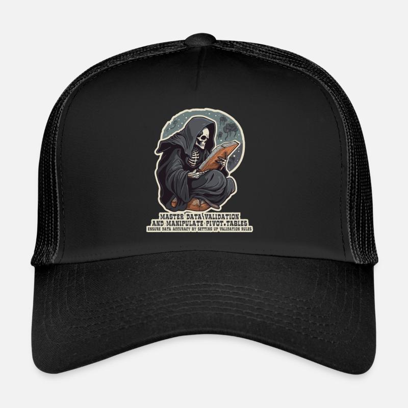 Grim Reaper s’entraîne à l’analyse de données Casquette trucker 
