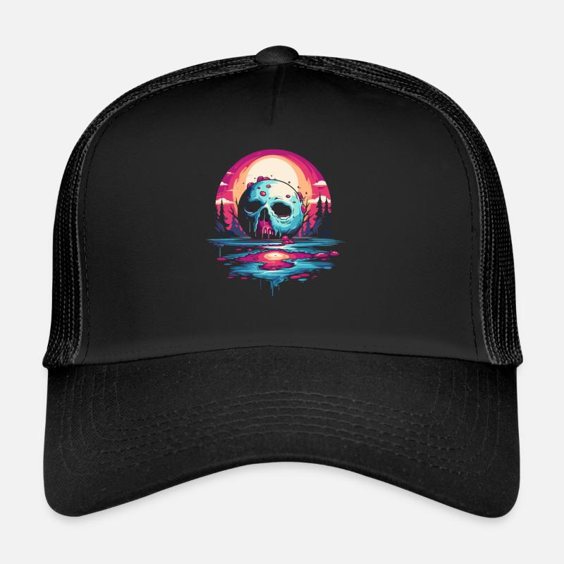Juicy dégoulinant de sucre crâne glaçage lune Casquette trucker 