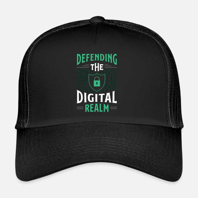 Cybersécurité au service de l’analyste du monde numérique Casquette trucker 