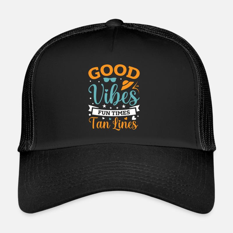 summer Typography Trucker Cap