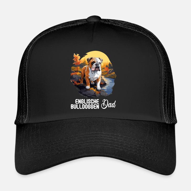 Chien Bouledogue anglais Casquette trucker 