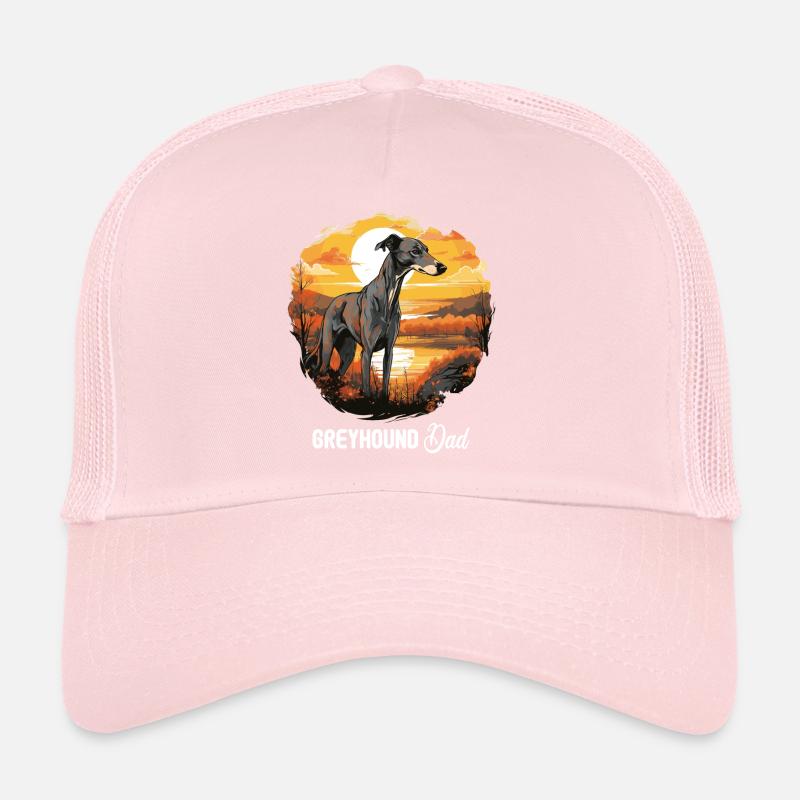 Chien lévrier Casquette trucker 