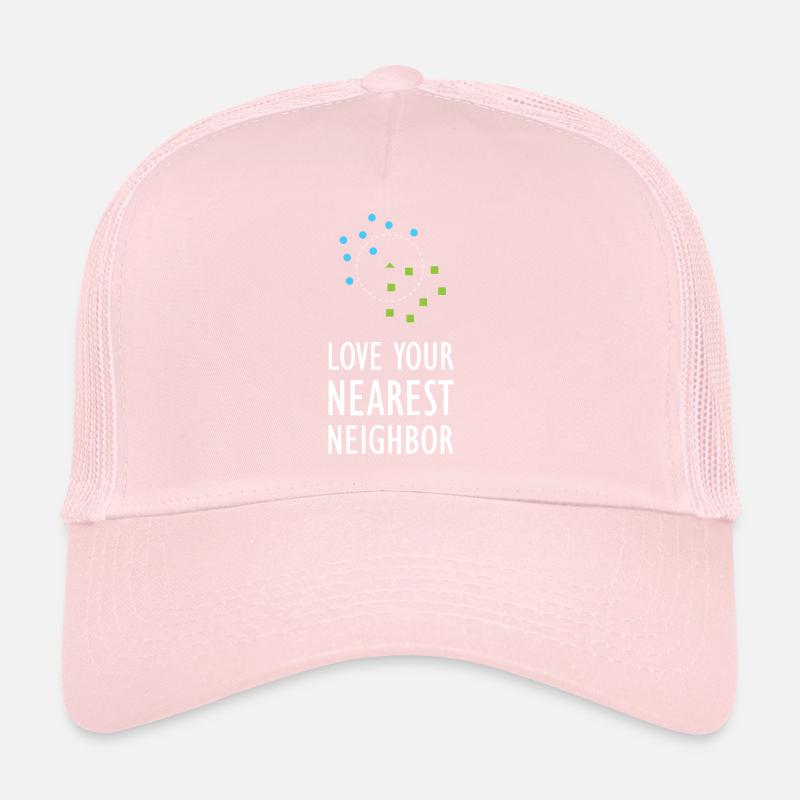 Maschinelles Lernen, Nächstester Nachbar, Algorithmus, KI-Kunst Trucker Cap