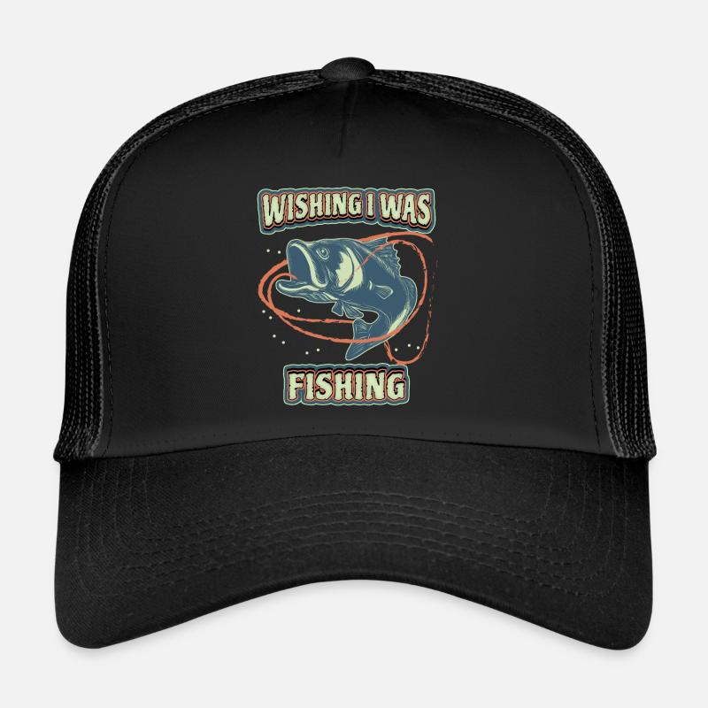 Pêche, pêche sur la rivière, dicton drôle Casquette trucker 