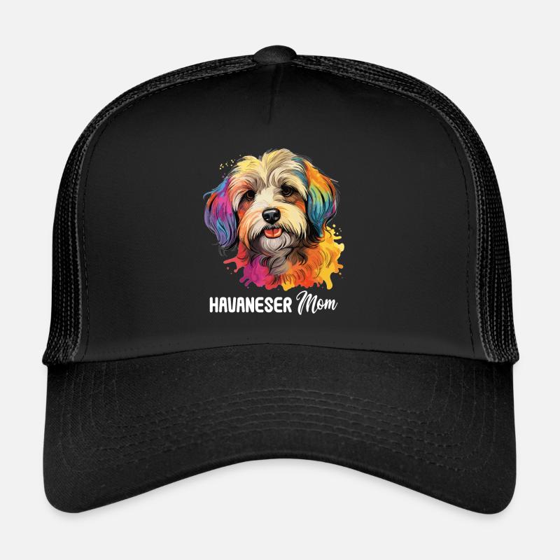 Hund Havaneser - Trucker Cap - Schwarz/Schwarz