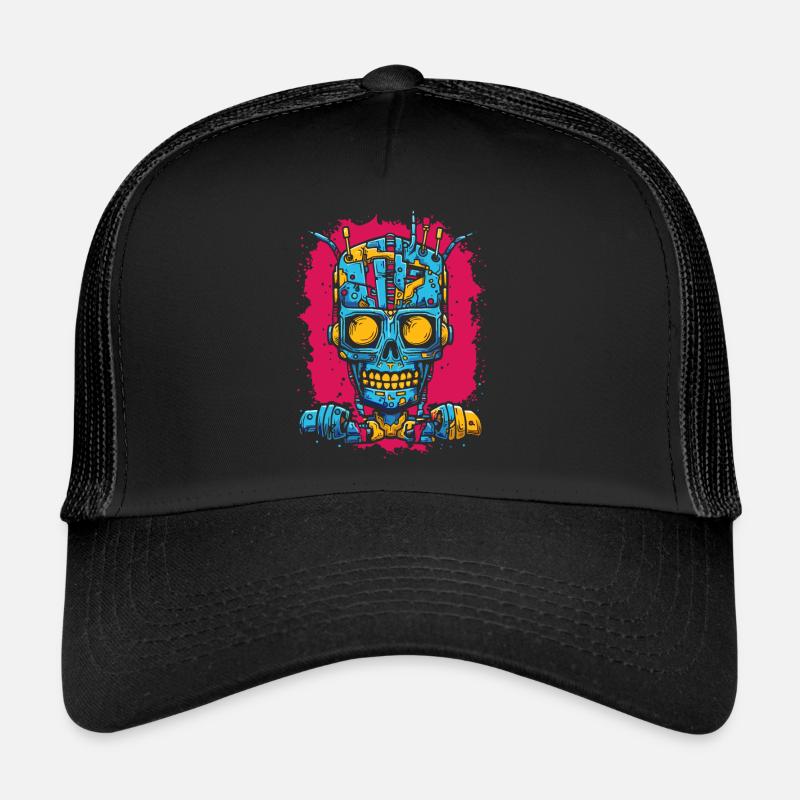 Robot Cyborg Zombie Casquette trucker 