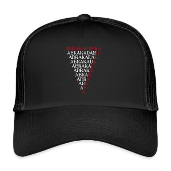 Abracadabra Illusionist Hobby Magician Magic Trick - Trucker Cap - black/black - Front