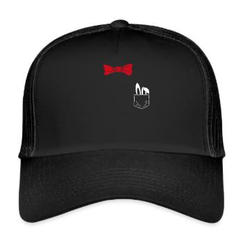 Costume Substitute Wizard Illusionist Magician - Trucker Cap - black/black - Front