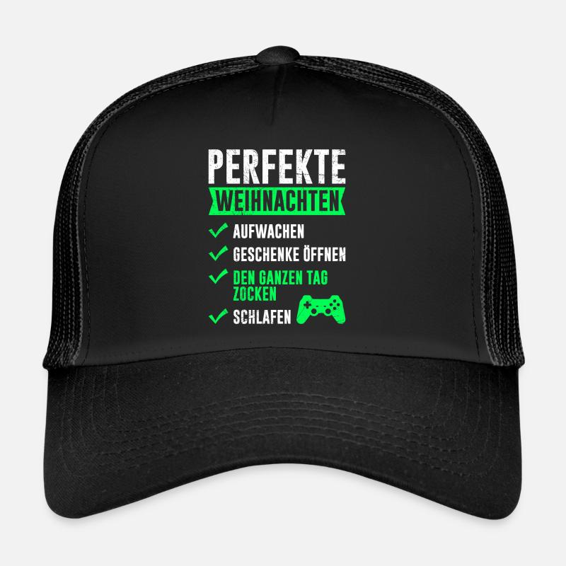 Perfekte Weihnachten Gaming Video Spiele Trucker Cap