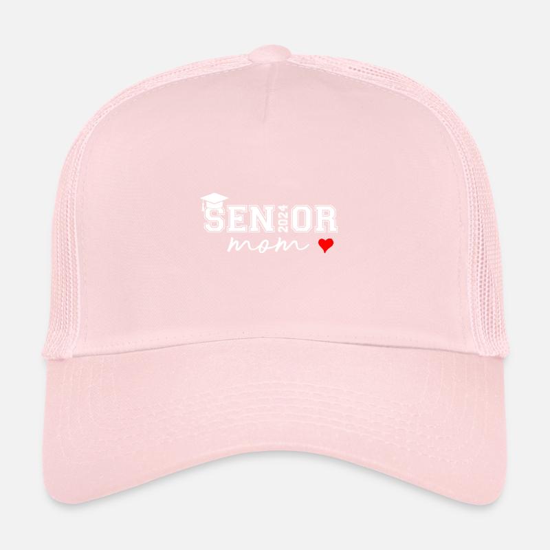 Maman senior 2024 diplômée Cute Heart Class de 2024 Casquette trucker 