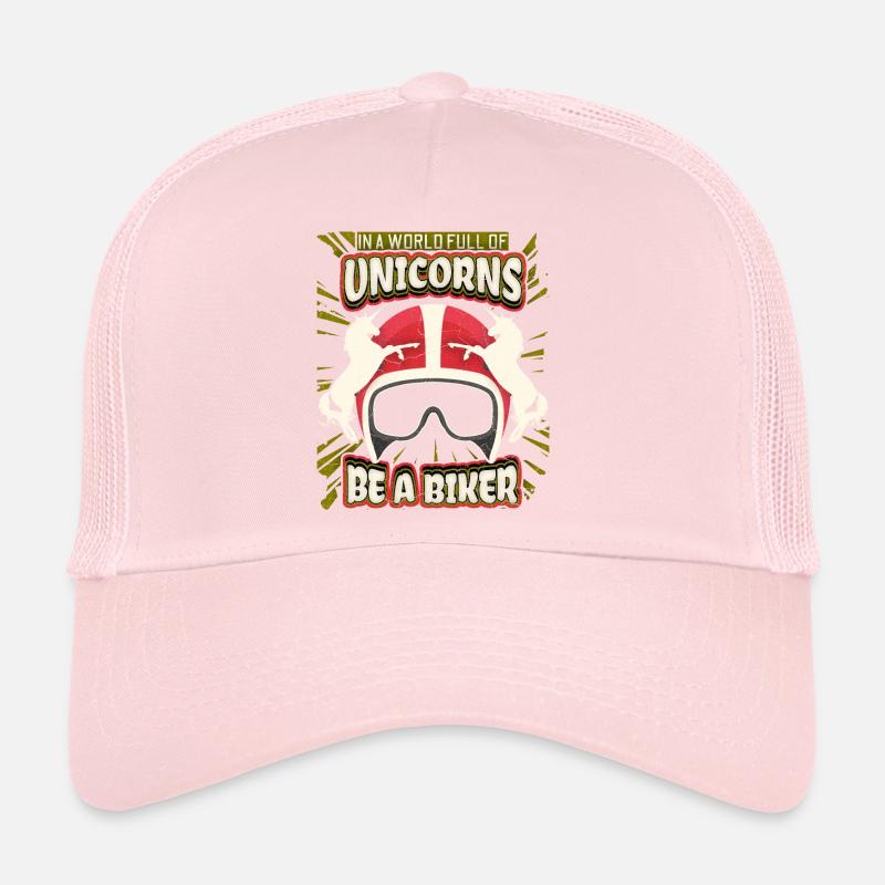Unicorn Unicorn Funny Motorcycle Biker Saying Trucker Cap
