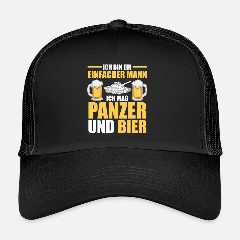 Panzerfahrer Soldat Bier Panzer Trucker Cap