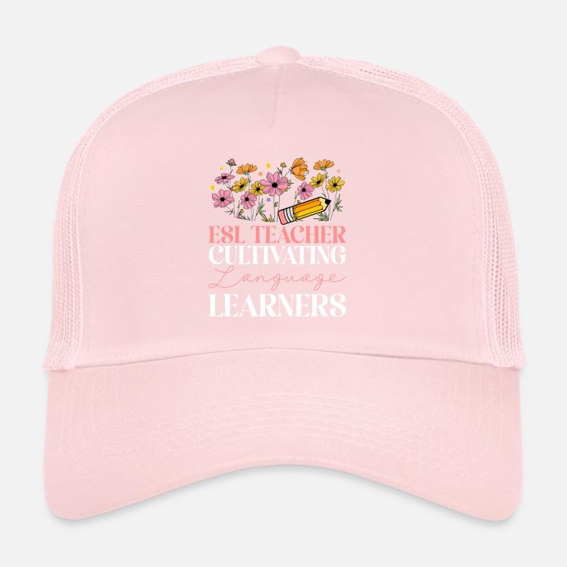 Teacher English Second Language Foreign Language Trucker Cap