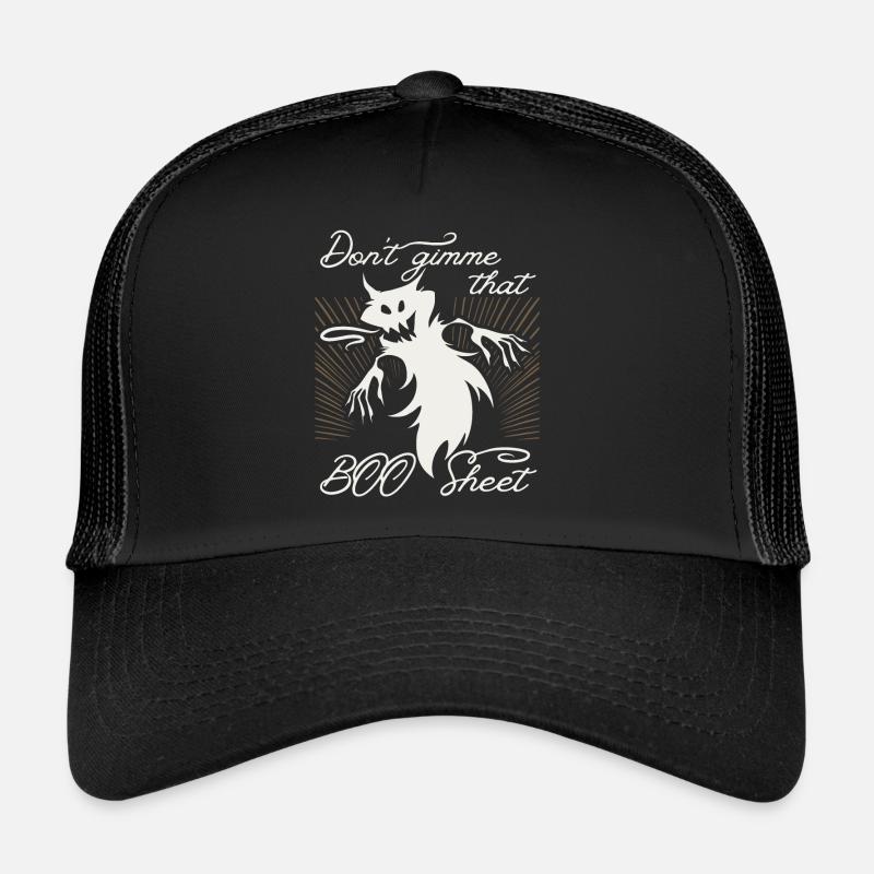 Funny Ghost, Cheeky Saying, Boo Sheet, Pun Trucker Cap