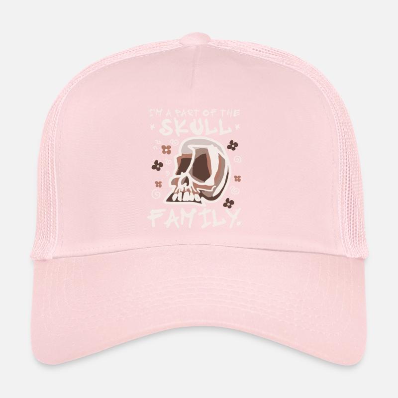 Crâne Casquette trucker 