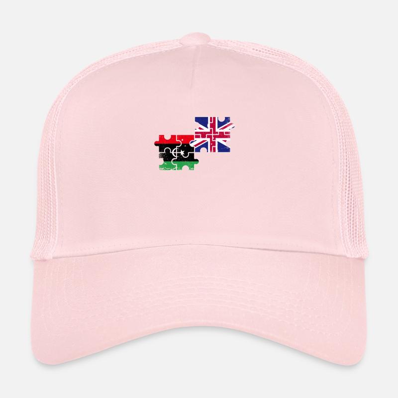 Libye Royaume-Uni Vintage drapeau libyen britannique Casquette trucker 
