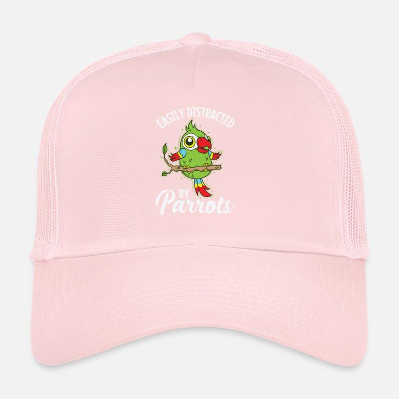 Easily Distracted by Parrots Tier Vogel Trucker Cap