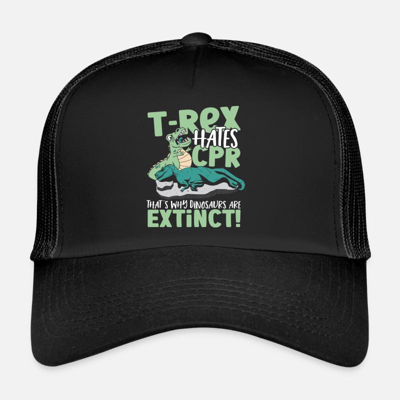 T-Rex hasst HLW Deshalb sind Dinosaurier Trucker Cap