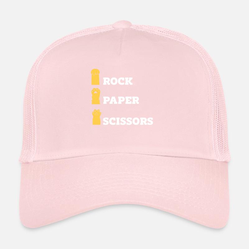 Pierre Papier Ciseaux Jeu De Main Drôle Chat Enfants Casquette trucker 