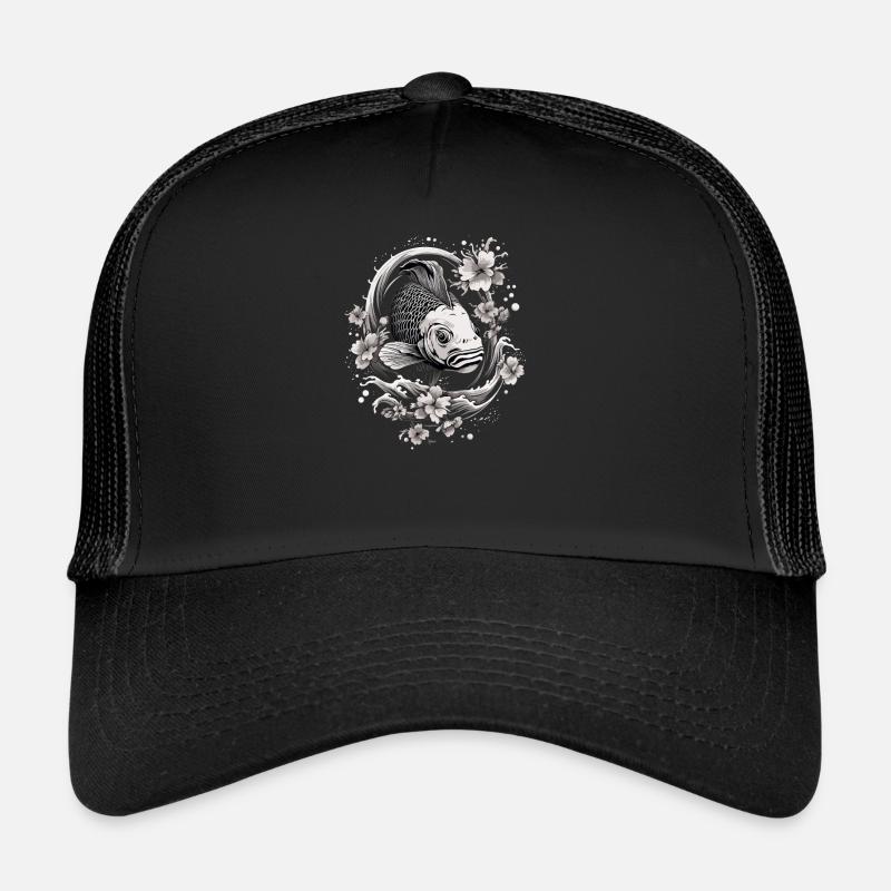 Koi Fish Koi Carp Koi Garden Pond Koi Trucker Cap