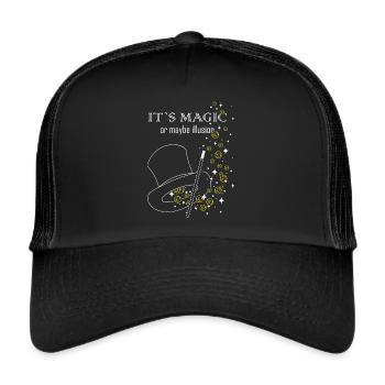 Illusionist Magic Trick Sorcerer's Hat Magician - Trucker Cap - black/black - Front