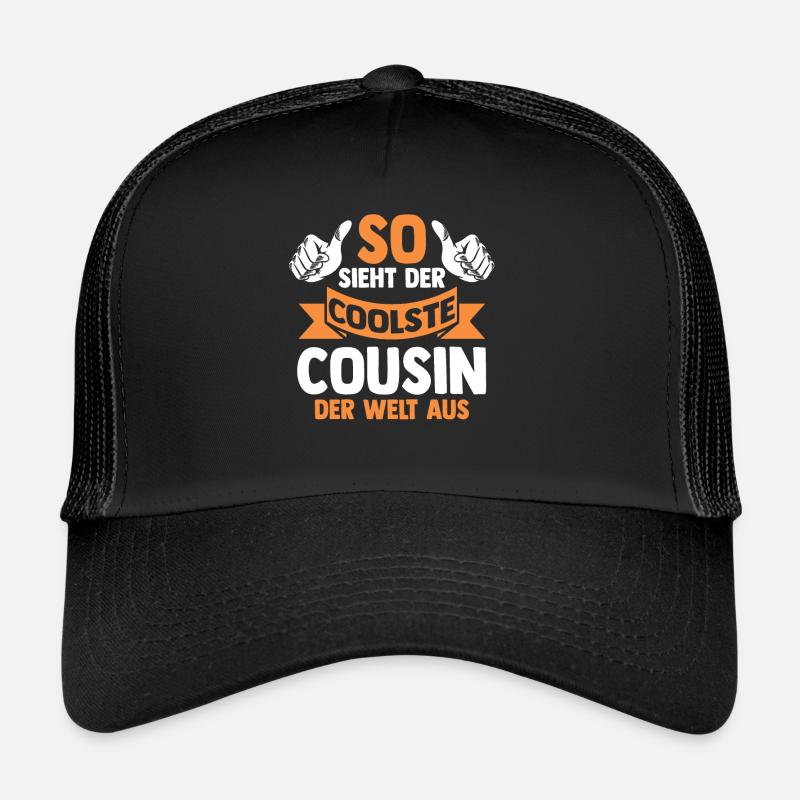 Cousins Cousin - Trucker Cap - Schwarz/Schwarz