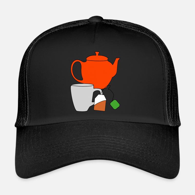 Genuss Tee Getränk Teekanne Teebeutel Tasse Durst Trucker Cap