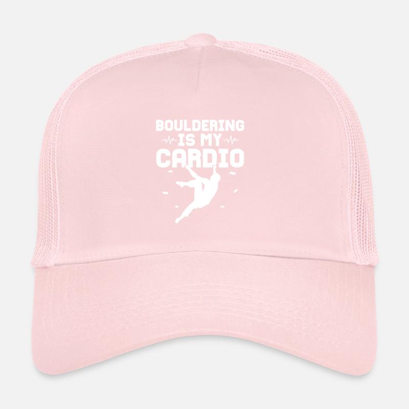 Bouldering Is My Cardio Climbing Boulder Trucker Cap