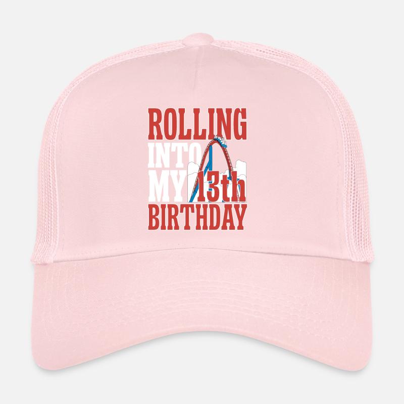 Roller Coaster Roller Coaster Amusement Park Trucker Cap