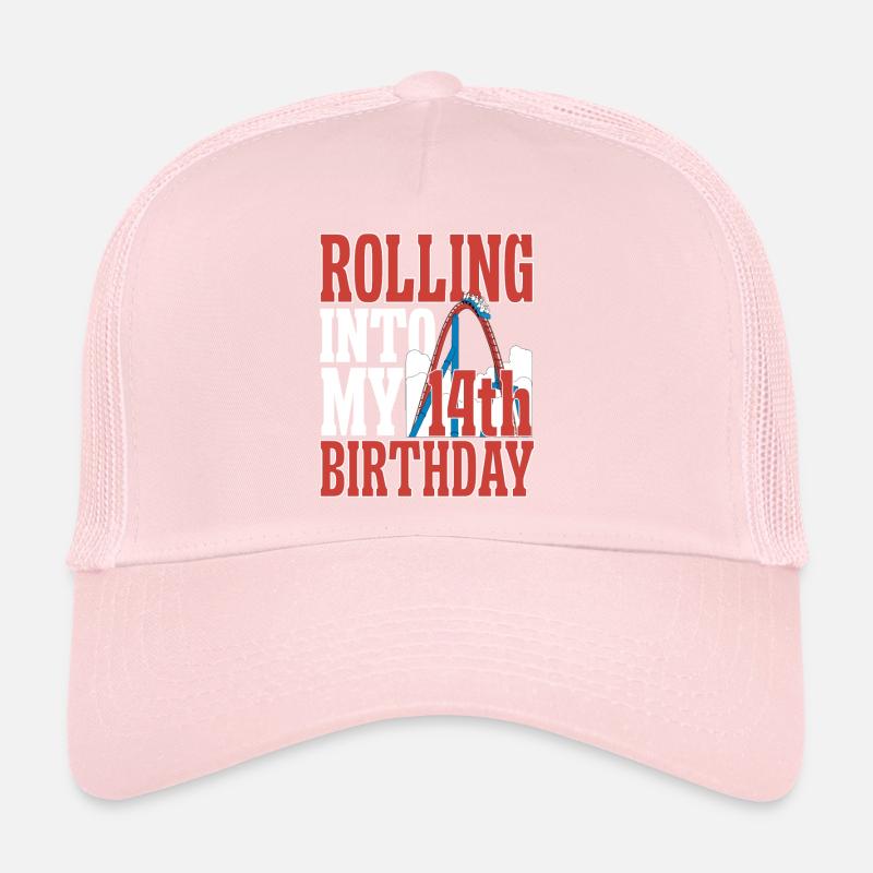 Roller Coaster Roller Coaster Amusement Park Trucker Cap