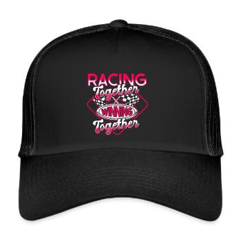 Race Woman Racing Quotes Car Racer Driver - Trucker Cap - black/black - Front