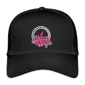 Race Woman Racing Quotes Car Racer Driver - Trucker Cap - black/black - Front