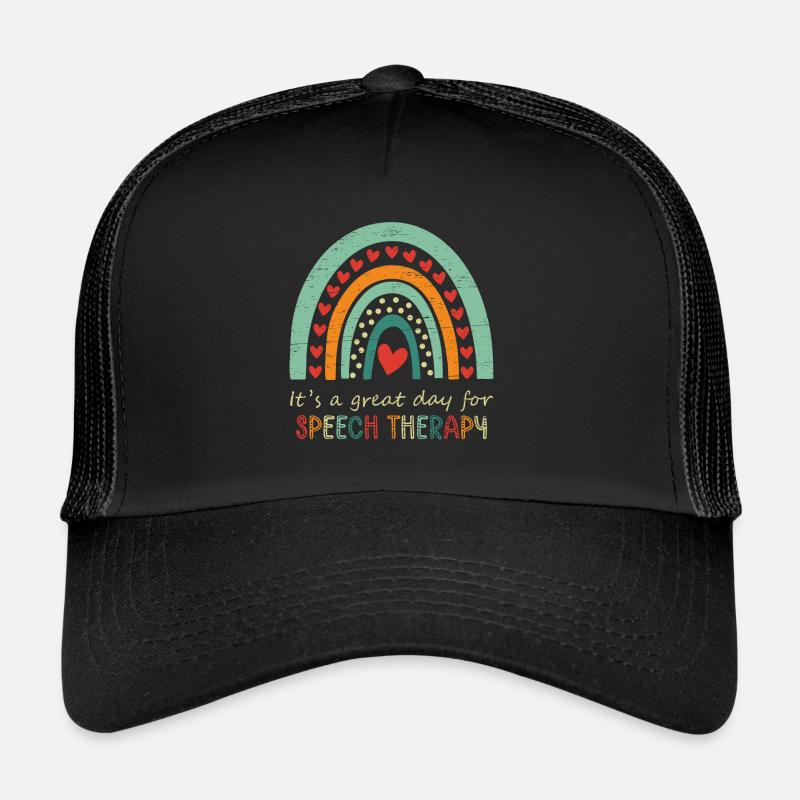 Es ist ein großartiger Tag für die Logopädie - Trucker Cap - Schwarz/Schwarz