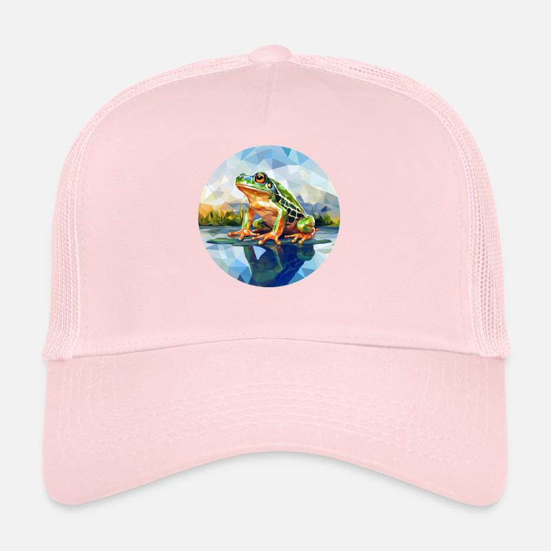 Grenouille polygonale dans l’étang Casquette trucker 