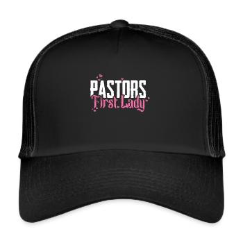 L’épouse du pasteur Jesus Christian Church appréciation - Casquette trucker  - noir/noir - Devant