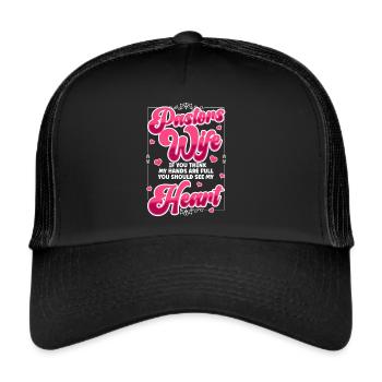 L’épouse du pasteur Jesus Christian Church appréciation - Casquette trucker  - noir/noir - Devant