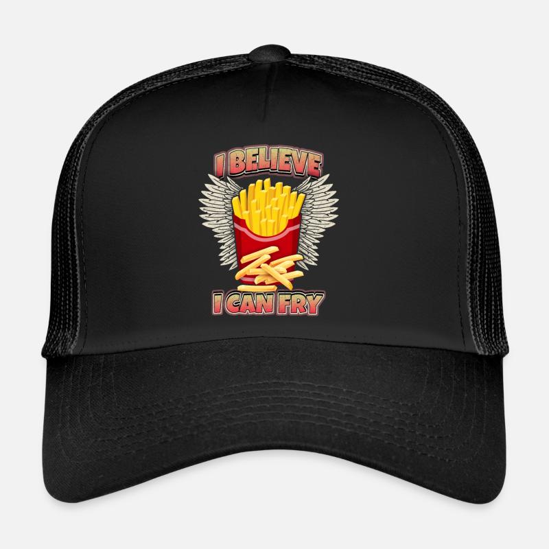 Frites Drôle De Dicton - Casquette trucker  - noir/noir