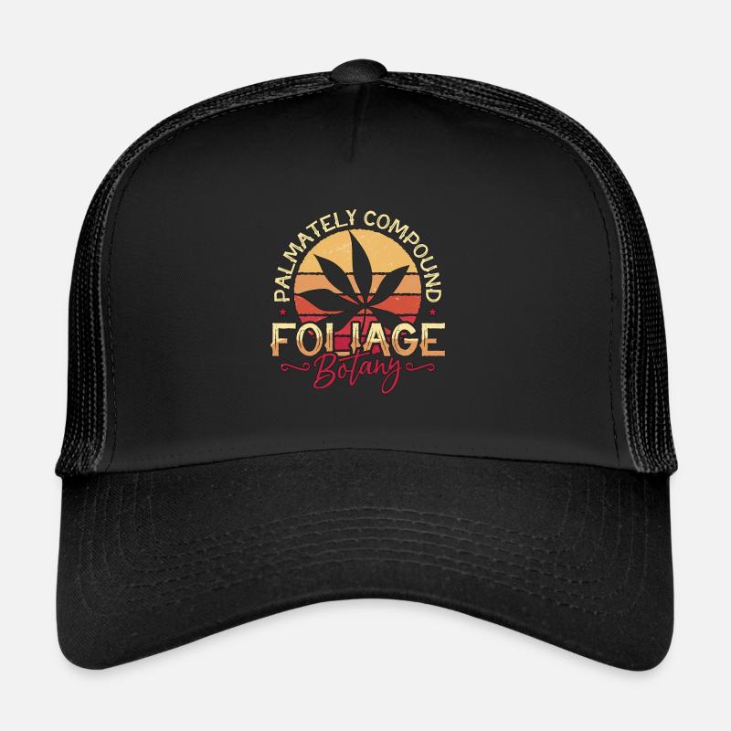 Botany Palmately Compound Foliage Botanical Garden Trucker Cap