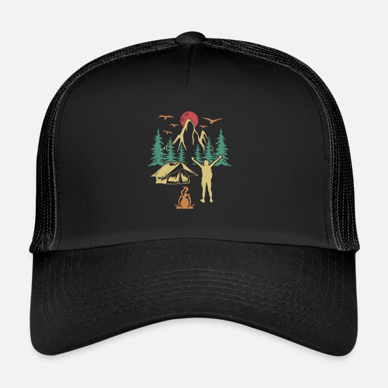 Camping Tentes Glamping Camper Camping Casquette trucker 