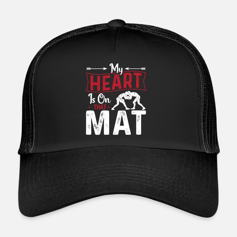 My heart is on this mat Trucker Cap