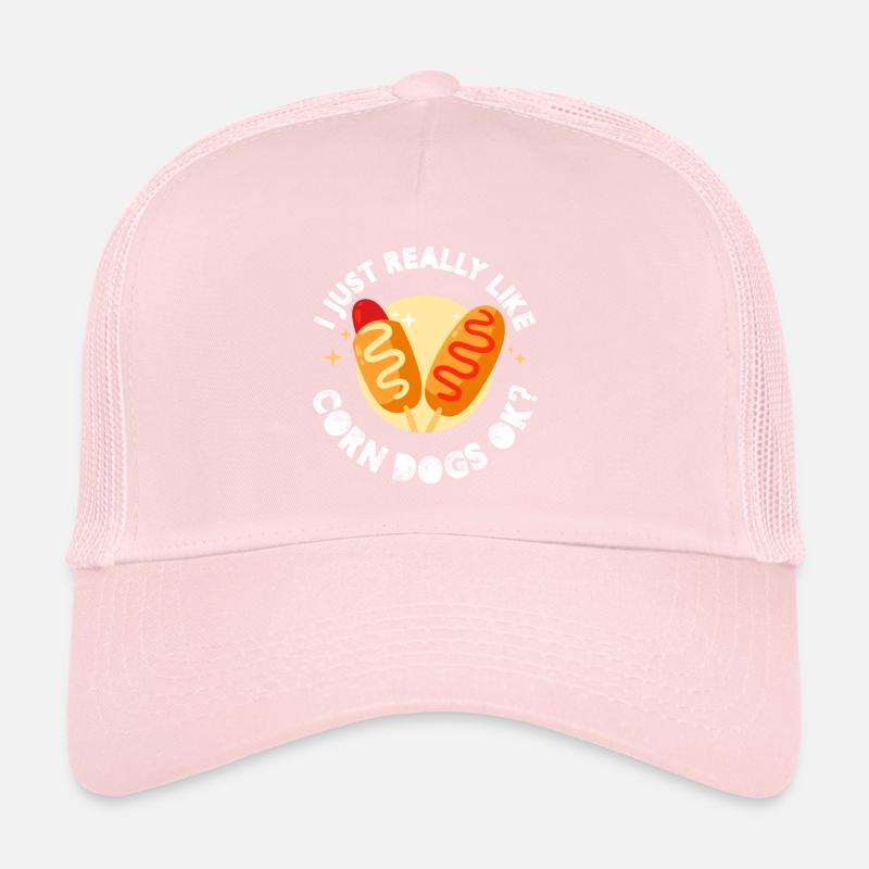 J’aime vraiment les chiens de maïs ok Casquette trucker 