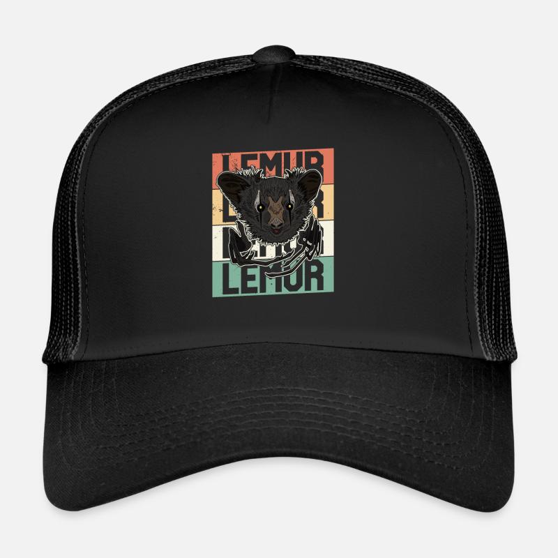 Süßes Fingertier Aye-Aye Primat Lemur Madagaskar Trucker Cap