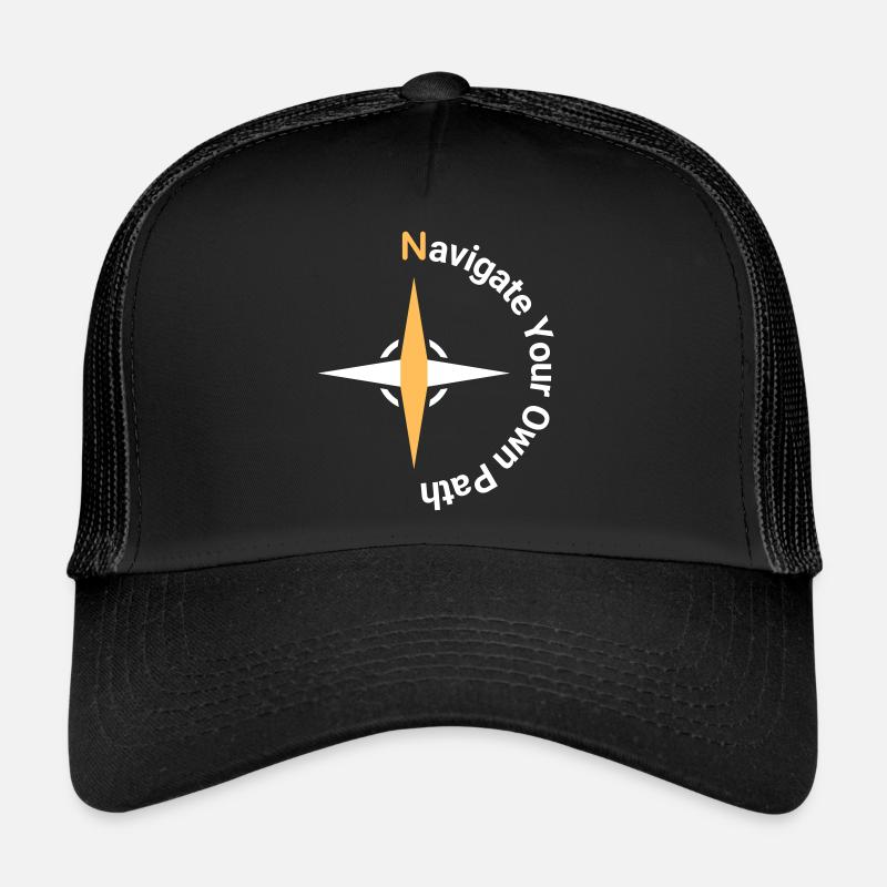 Navigate Your Own Path - Compass Design Trucker Cap