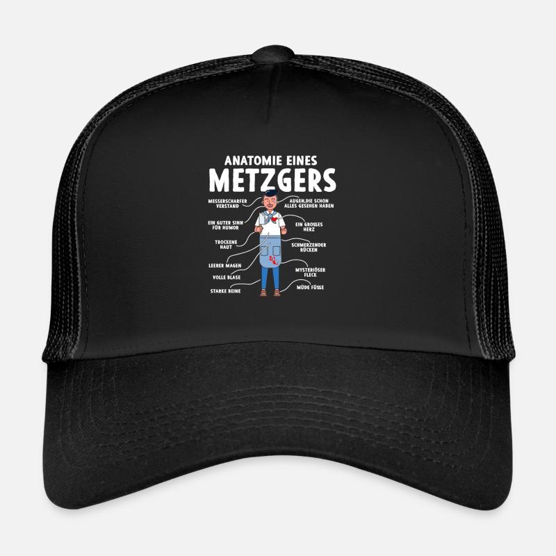 Anatomie eines Metzgers Trucker Cap