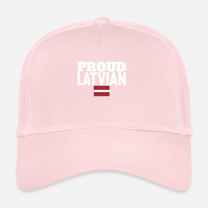 Fier letton Letton Drapeau letton Letton Letton Letton Casquette trucker 