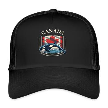 La beauté de la nature sauvage canadienne - Casquette trucker  - noir/noir - Devant