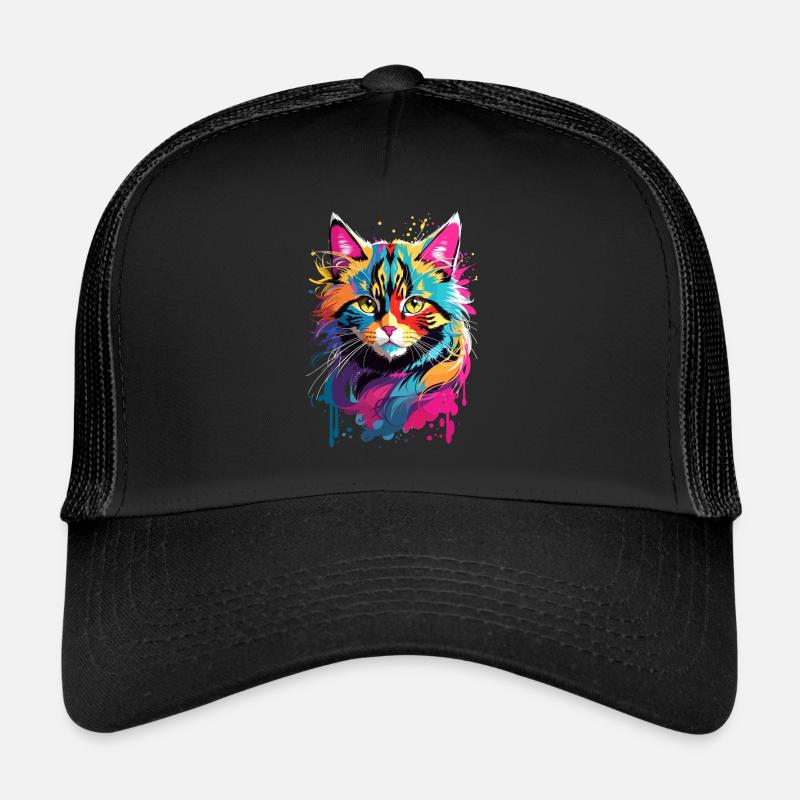 Chat Animal Art I Cool Chat Mignon Casquette trucker 