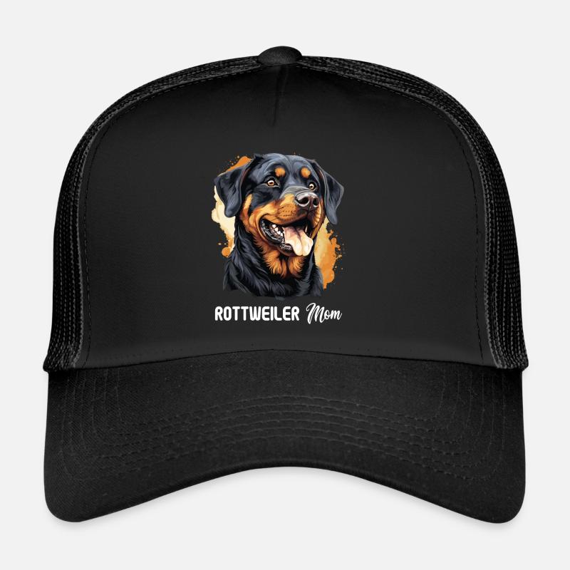 Rottweiler - Casquette trucker  - noir/noir